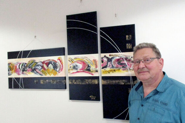 Der Wickeder Hobbykünstler Joachim „Joe“ Fixemer stellt vom 1. bis zum 22. Dezember 2016 seine Werke im Rathaus aus. FOTO: GEMEINDE WICKEDE (RUHR)