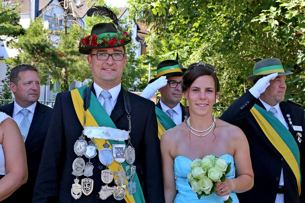 Das neue Schützenkönigspaar Daniel und Lana Luig FOTO: ANDREAS DUNKER