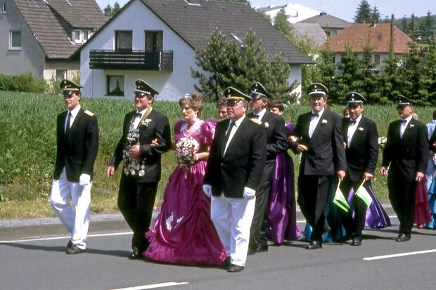 Königspaar von 1990/91: Josef und Gisela Goeke FOTO: ARCHIV VEREIN DORF WIMBERN