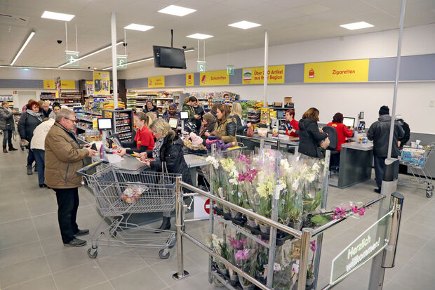 Blick in den neuen Netto-Markt am Waltringer Weg in Wickede FOTOS: ANDREAS DUNKER