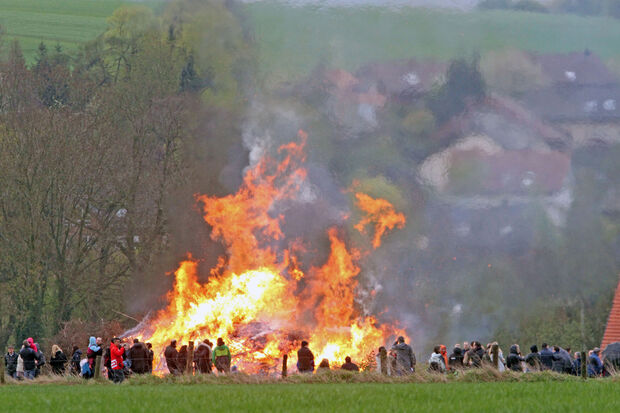 Osterfeuer des Fördervereins "Dorf Wiehagen" an der Haar ARCHIVFOTO: ANDREAS DUNKER
