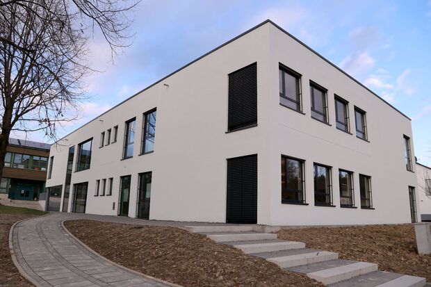 Das neue Laborgebäude der Sekundarschule Wickede (Ruhr) FOTO: ANDREAS DUNKER