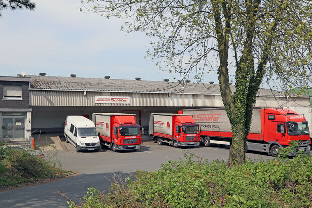 Büro und Lagerhalle der Spedition Schäfer im Gewerbegebiet Westerhaar in Wickede FOTO: ANDREAS DUNKER