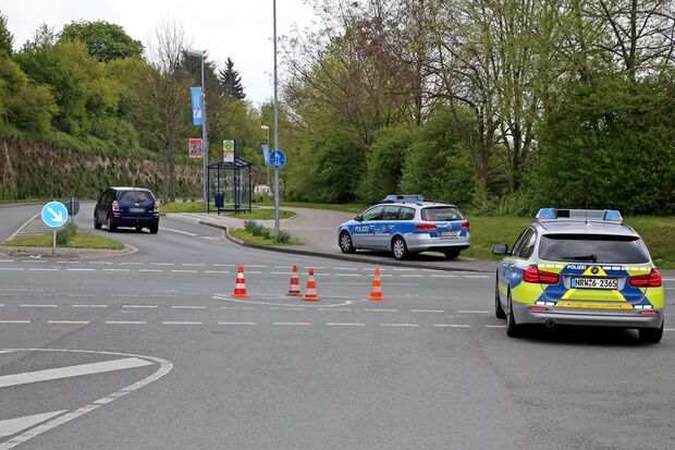 Verkehrsunfall auf der Kreuzung im Ohl in Wickede FOTO: CARINA WESTERWELLE