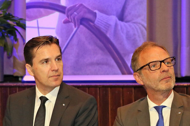 Die Vorstandsmitglieder Holger Georg Schwarz und Joachim Bauerdick (von links) ARCHIVFOTO: ANDREAS DUNKER