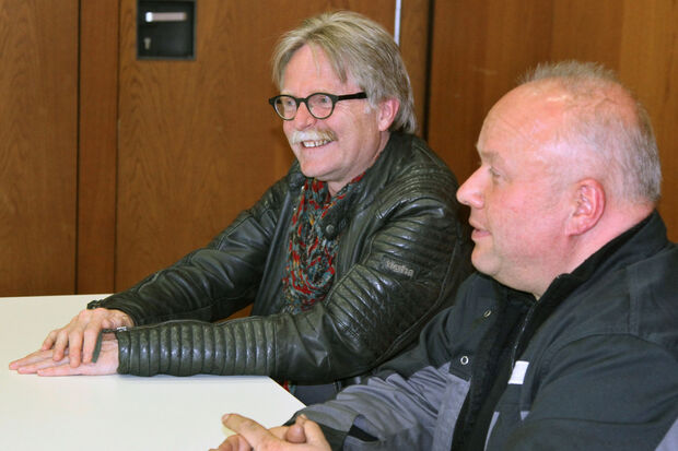 WIR-Sprecher Zahnarzt Dr. Clemens Frigge und Kfz-Meister Markus Thurau (rechts) FOTO: ANDREAS DUNKER