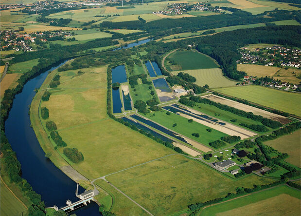Der Bogen der Ruhr beim Wasserwerk Echthausen der Wasserwerke Westfalen FOTO: ARCHIV