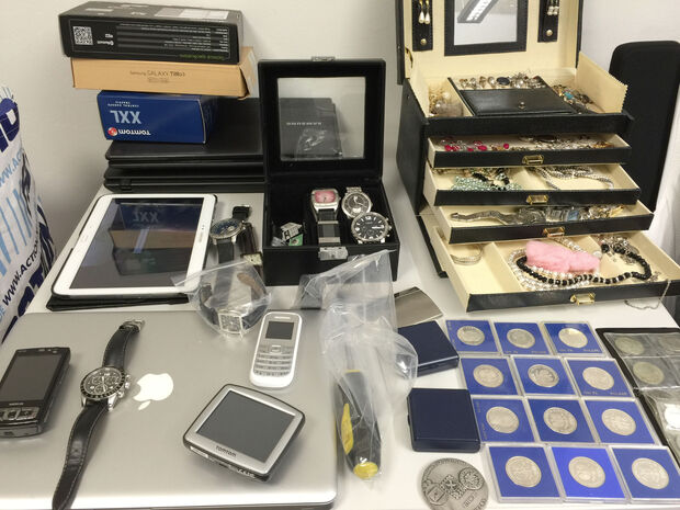 Das in einer Wiehagener Wohnung im Januar 2016 sichergestellte Diebesgut FOTO: KREISPOLIZEIBEHÖRDE SOEST