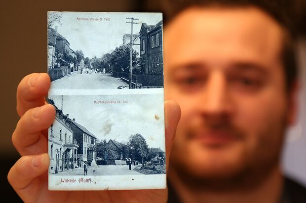 Postkarte von der Apothekerstraße (heute: Ringstraße) FOTO: ANDREAS DUNKER