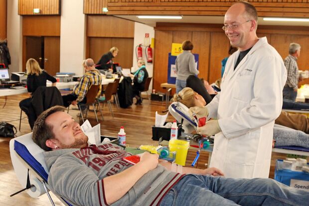 DRK-Blutspende im Bürgerhaus in Wickede ARCHIVFOTO: ANDREAS DUNKER