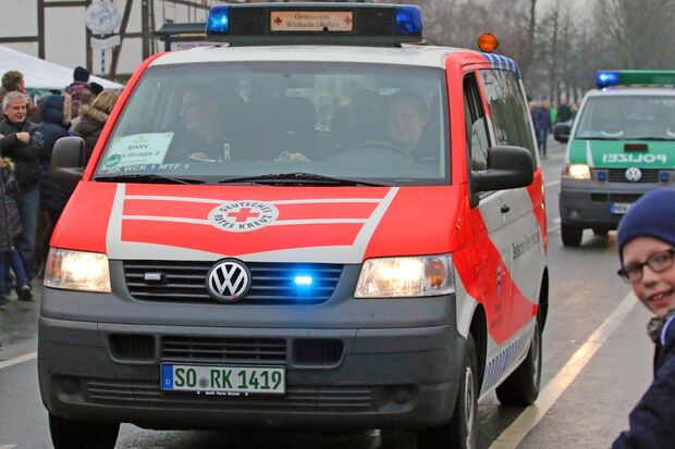 Mannschaftswagen aus Wickede FOTO: ANDREAS DUNKER