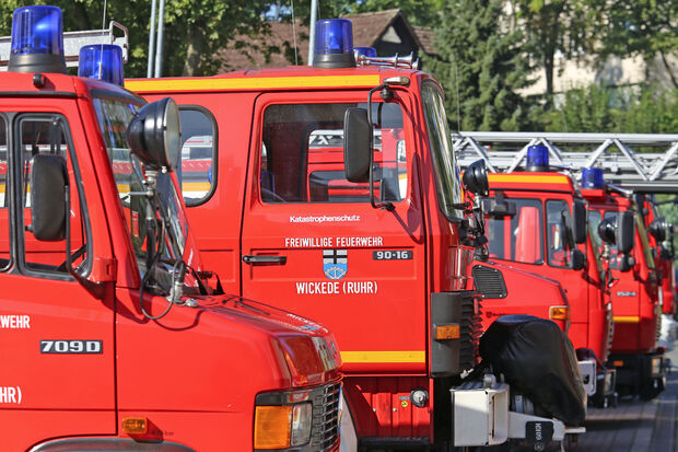 Für den Katastrophenschutz und mehr: das Löschgruppenfahrzeug LF 16-TS (Baujahr: 1989) am Standort Wickede ARCHIVFOTO: ANDREAS DUNKER