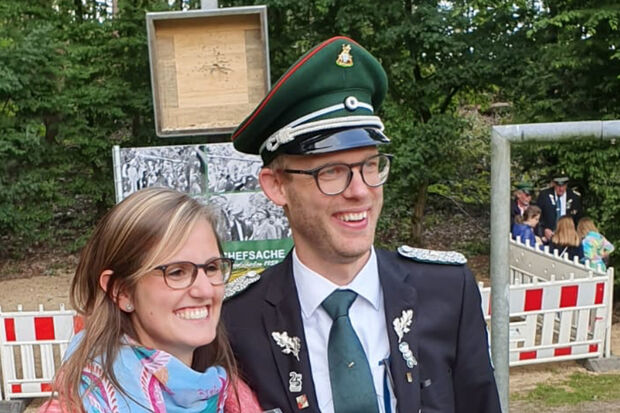 Das neue Regentenpaar der Schützenbruderschaft St. Vinzentius 2019/2020: Jana und Steffen Sudhoff