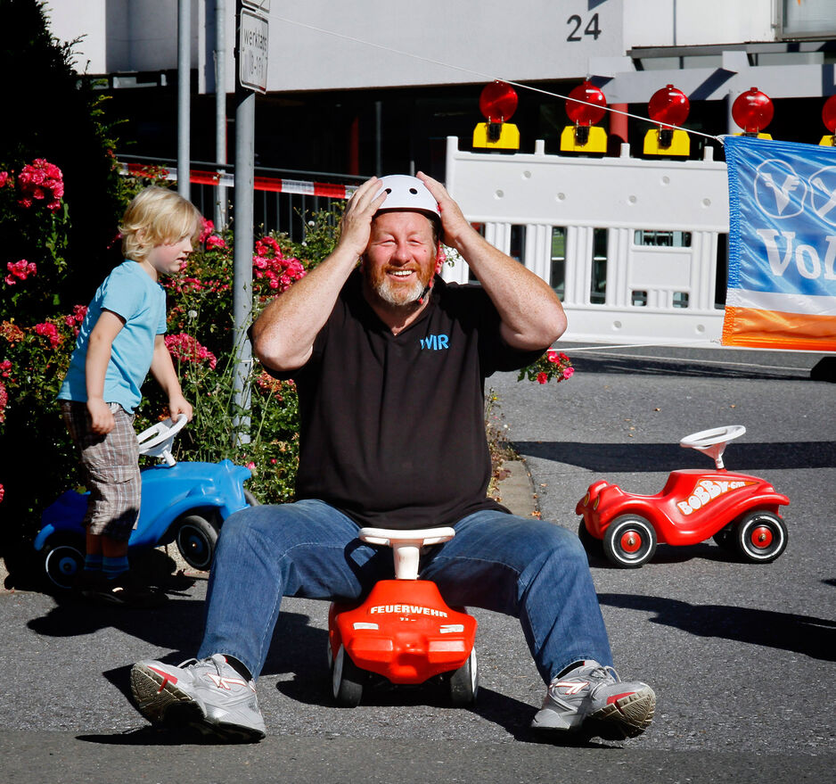 Der ehemalige WIR-Vorsitzender Martin Vollmer in voller Fahrt ARCHIVFOTO: ANDREAS DUNKER