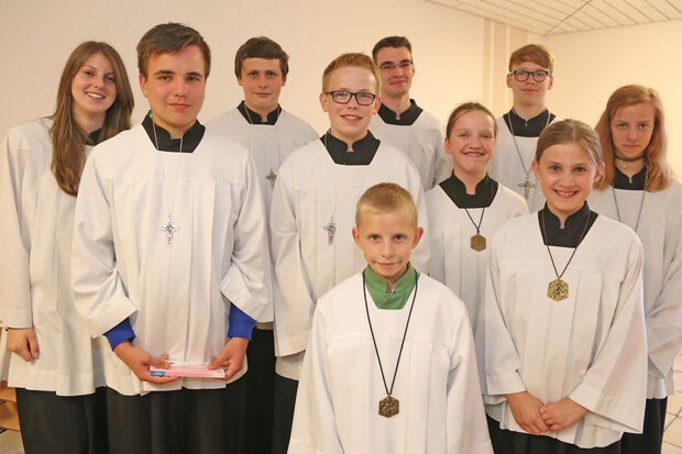 Messdiener in Echthausen FOTO: ANDREAS DUNKER