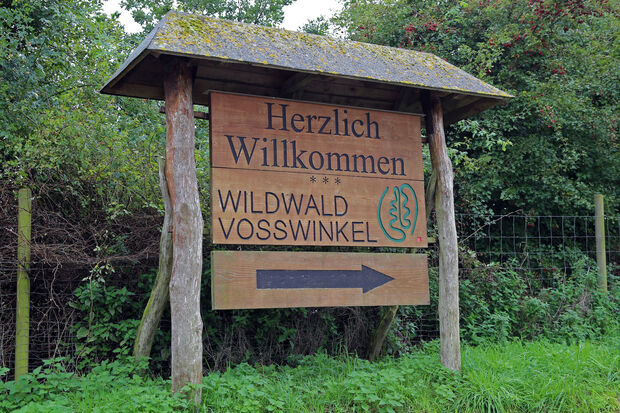 Eingangsschild zum "Wildwald" in Voßwinkel ARCHIVFOTO: ANDREAS DUNKER