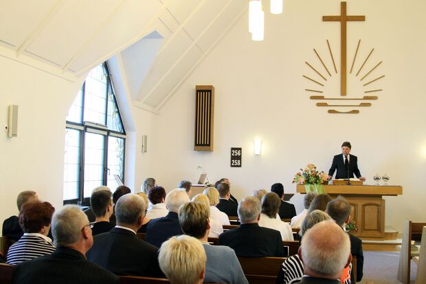 Jubiläums-Gottesdienst der Neuapostolischen Kirchengemeinde an der Kirchstraße in Wickede-Wiehagen FOTO: ANDREAS DUNKER