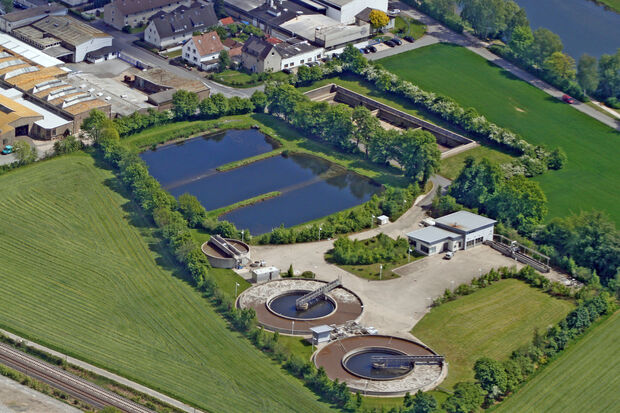 Die Kläranlage Wickede des Essener Ruhrverbandes LUFTBILD: ANDREAS DUNKER / NRW-IMAGE.DE