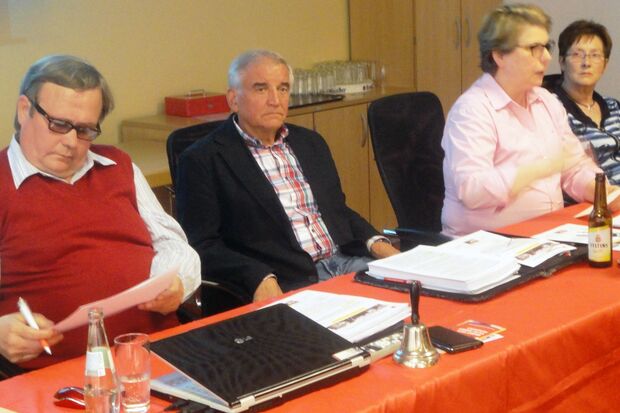 SPD-Vorsitzender Helmut Bäcker, Fraktionsvorsitzender Engelbert Gurka, Kreistagsabgeordnete Bärbel Dittrich und stellvertrende SPD-Vorsitzende Ellinor Schilling (von links) FOTO: SPD-ORTSVEREIN WICKEDE (RUHR)