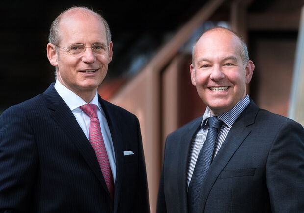 Geschäftsführung der Wickeder Westfalenstahl GmbH: Dr. Jürgen E. Platt (Vorsitzender) und Andreas Braun FOTO: WICKEDER WESTFALENSTAHL