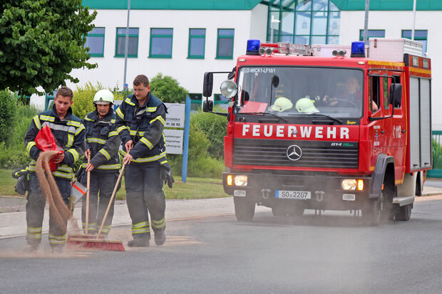 Ölspur in der Westerhaar FOTO: ANDREAS DUNKER
