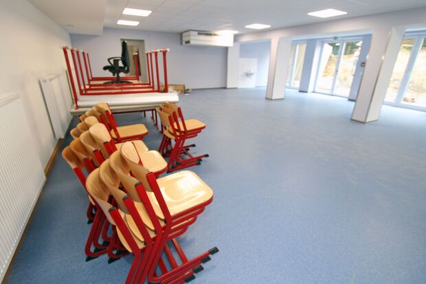 Neuer Klassenraum mit Klimaanlage für die letzten Schüler der Gerken-Hauptschule FOTO: ANDREAS DUNKER